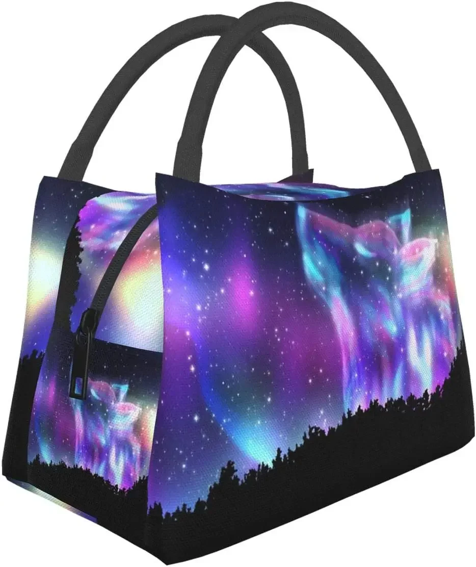 Meal Prep Tofu - Galaxy Wolf Thermal Lunch Bag Insulated