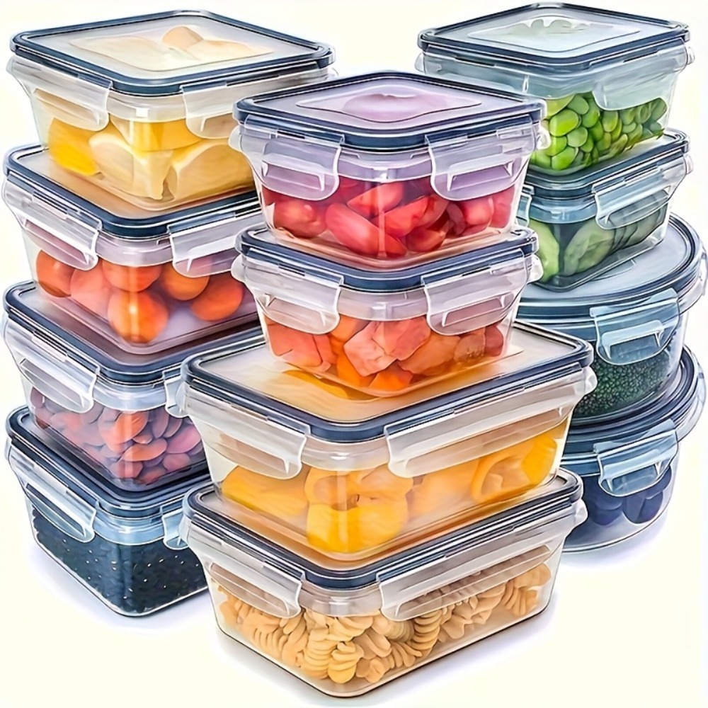 Meal Prep Containers Xl - 8-PC BPA-Free Airtight Food Containers with