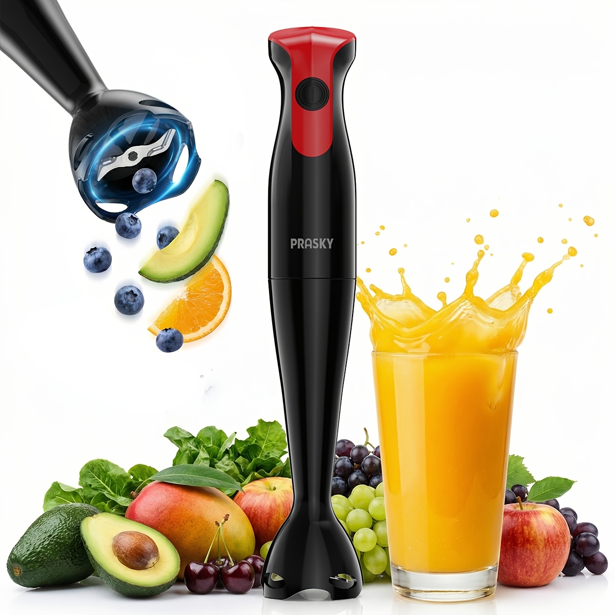 Meal Prep Smoothies - Immersion Hand Blender Electric Handheld Mixer