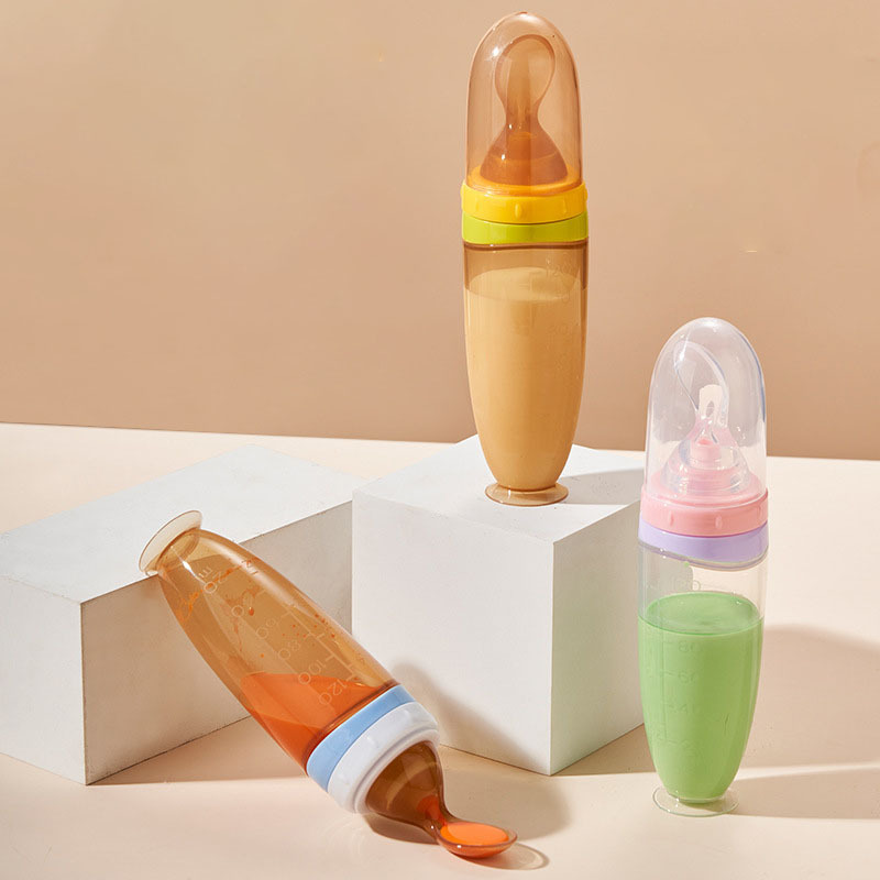 Meal Prep Smoothies - 1PCS 120ml Liquid Silicone Feeder, Rice