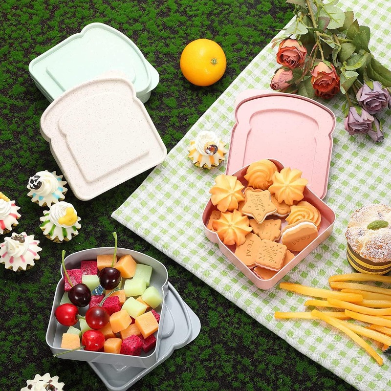 1/4pcs Sandwich Container Lunc - Meal Prep Lunch Boxes ulasan dan harga