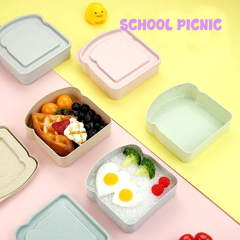 1/4pcs Sandwich Container Lunc - Meal Prep Lunch Boxes ulasan dan harga