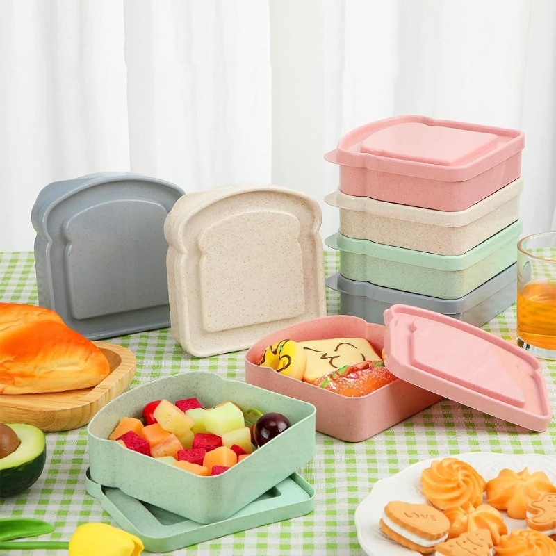 1/4pcs Sandwich Container Lunc - Meal Prep Lunch Boxes ulasan dan harga