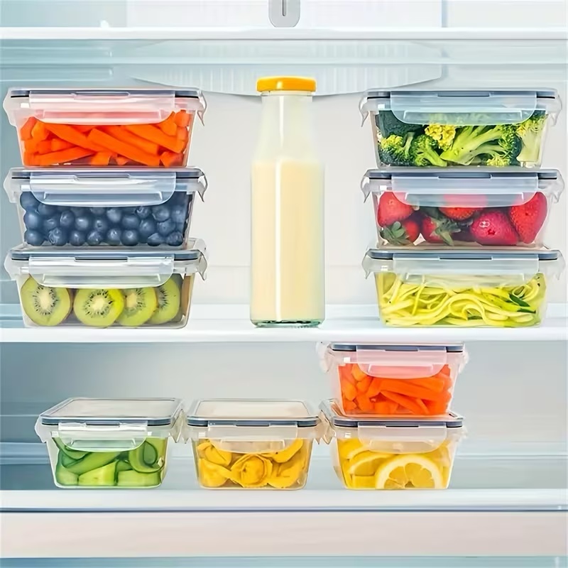 12/16/24pcs Reusable Food Stor - Meal Prep Containers Xl ulasan dan harga