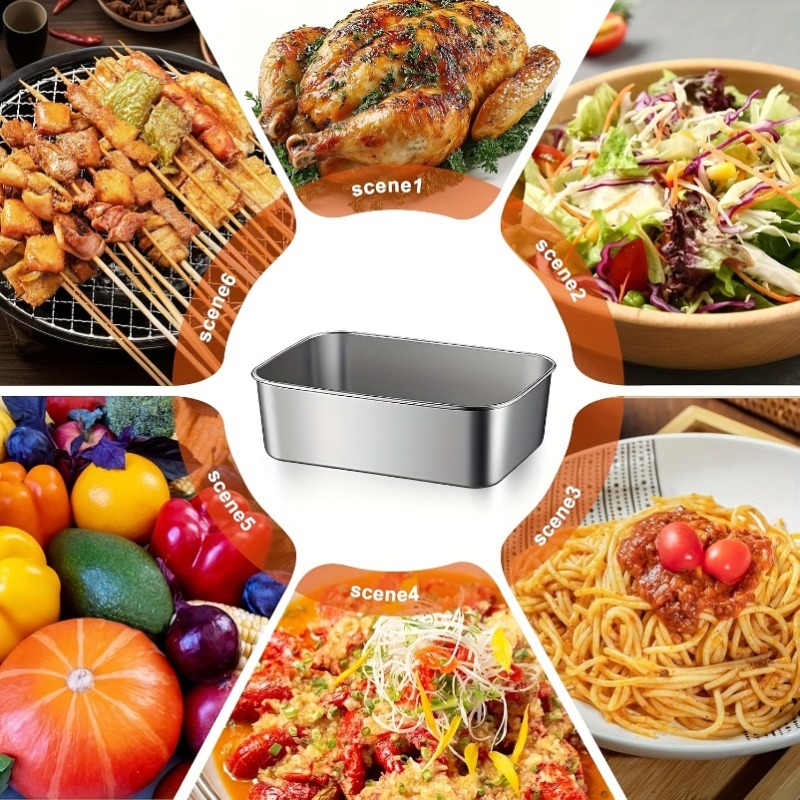5pcs Stainless Steel Food Cont - Meal Prep Containers Xl ulasan dan harga