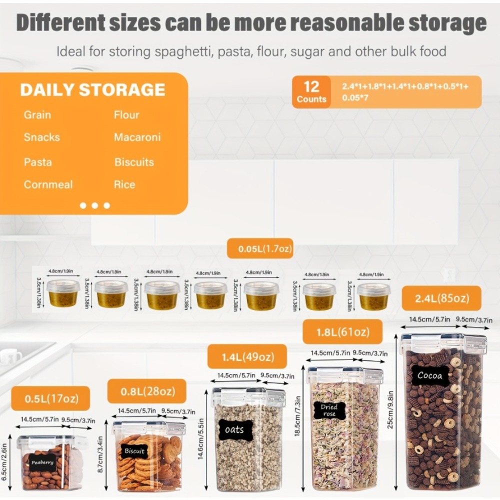 12-Piece Food Storage Containe - Meal Prep Containers Xl ulasan dan harga
