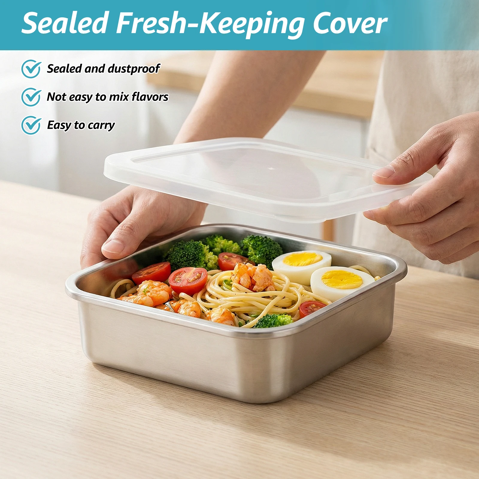 2 in 1 Stainless Steel Fruit W - Meal Prep With Rice ulasan dan harga