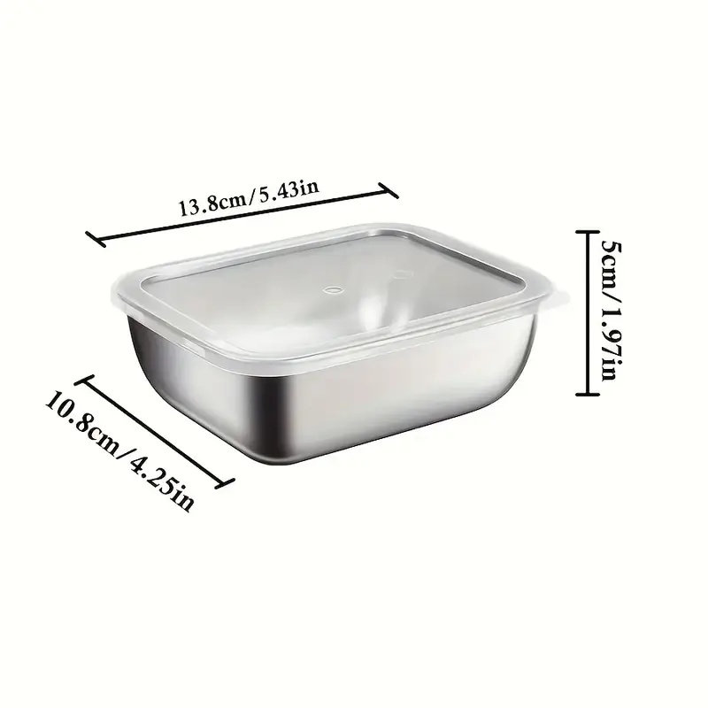 5-Piece Stainless Steel Food S - Meal Prep Containers Xl ulasan dan harga