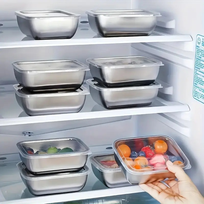 5pcs 316 Stainless Steel Food  - Meal Prep Containers Xl ulasan dan harga
