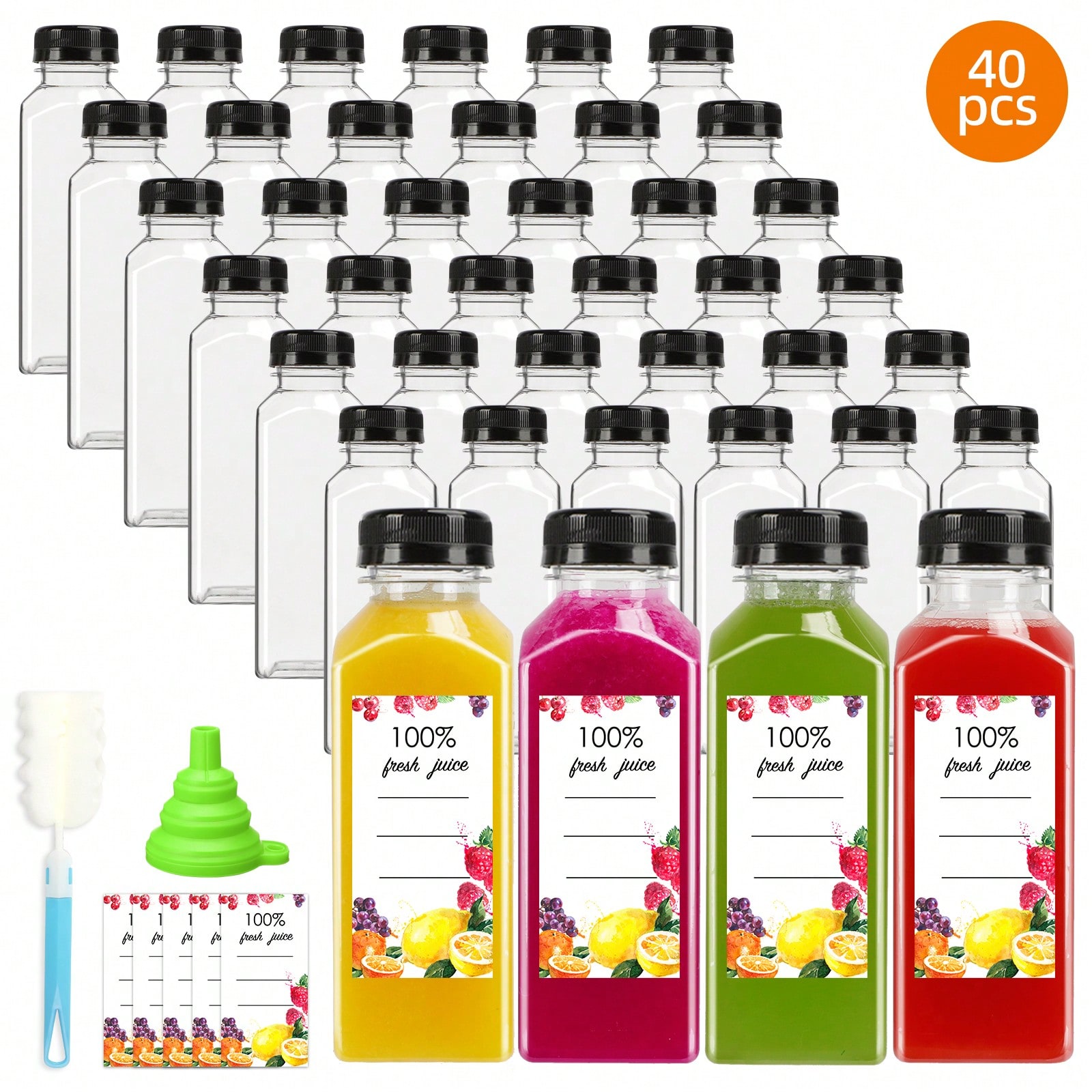 Plastic Juice Bottles Modern S - Meal Prep Smoothies ulasan dan harga