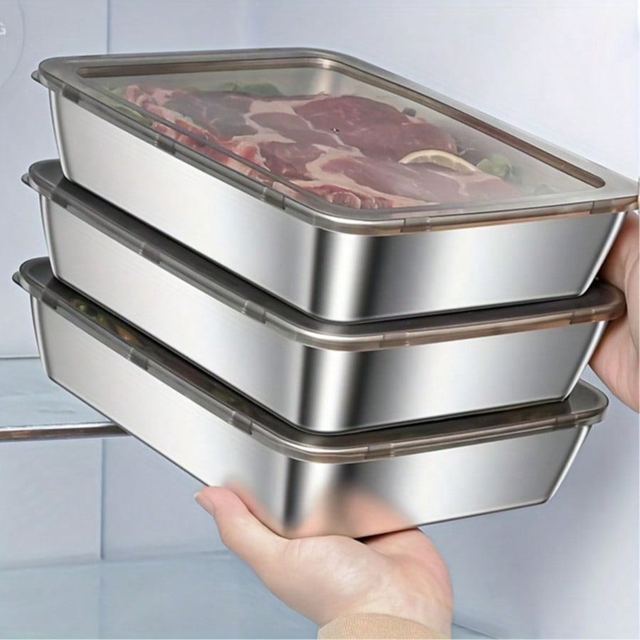 6pcs(3 Boxes+ 3 Lids) Stainles - Meal Prep Lunch Boxes ulasan dan harga