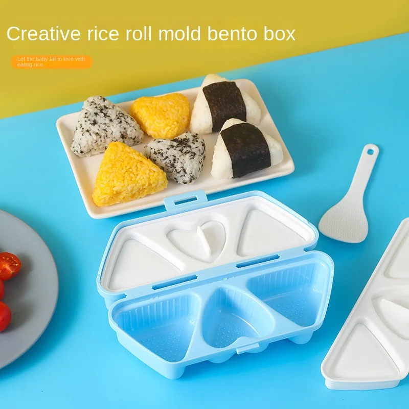 Folding Portable Triangle Love - Meal Prep With Rice ulasan dan harga