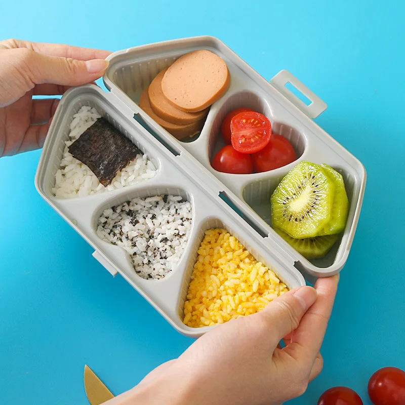 Folding Portable Triangle Love - Meal Prep With Rice ulasan dan harga