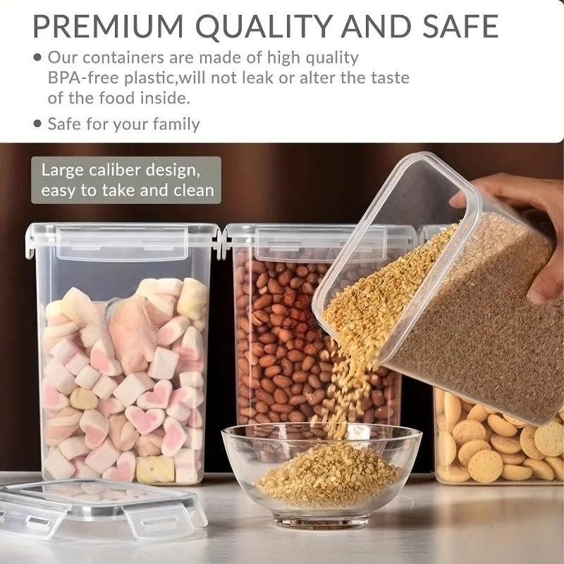 6Pcs Airtight Food Storage Con - Meal Prep Containers Xl ulasan dan harga
