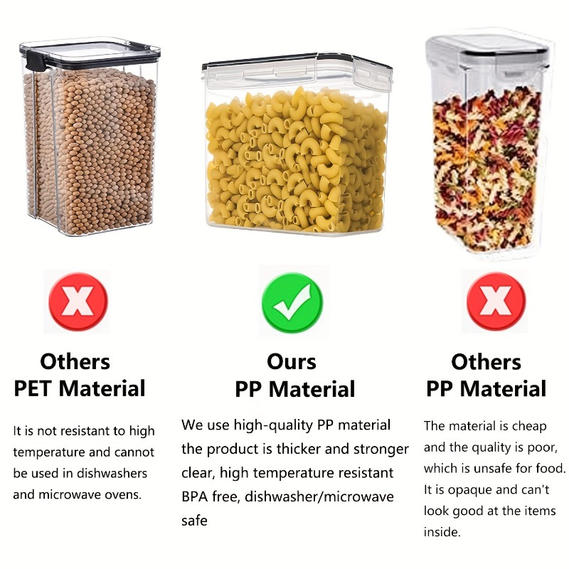 6Pcs Airtight Food Storage Con - Meal Prep Containers Xl ulasan dan harga