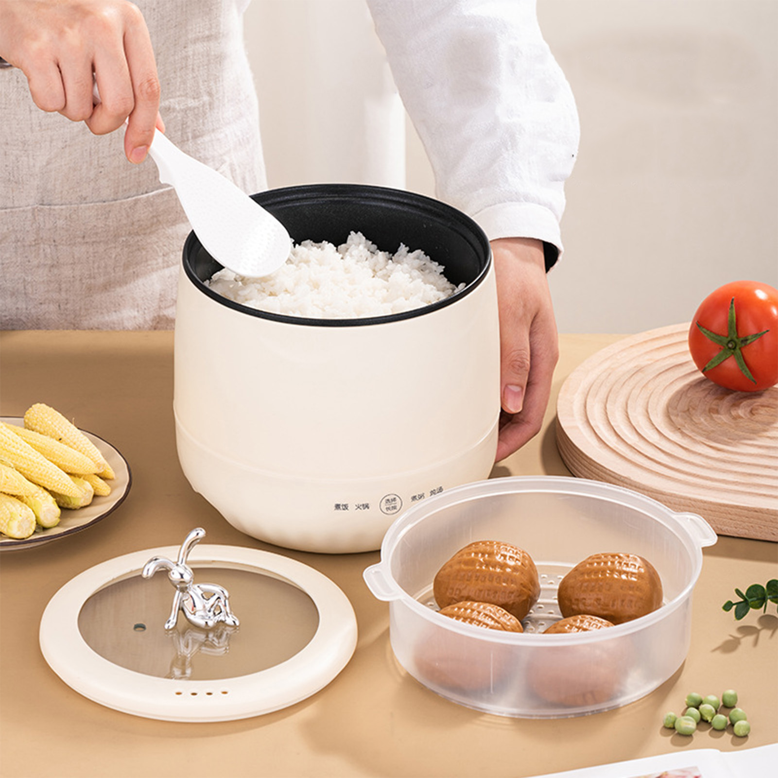 Smart Electric Mini Rice Cooke - Meal Prep With Rice ulasan dan harga