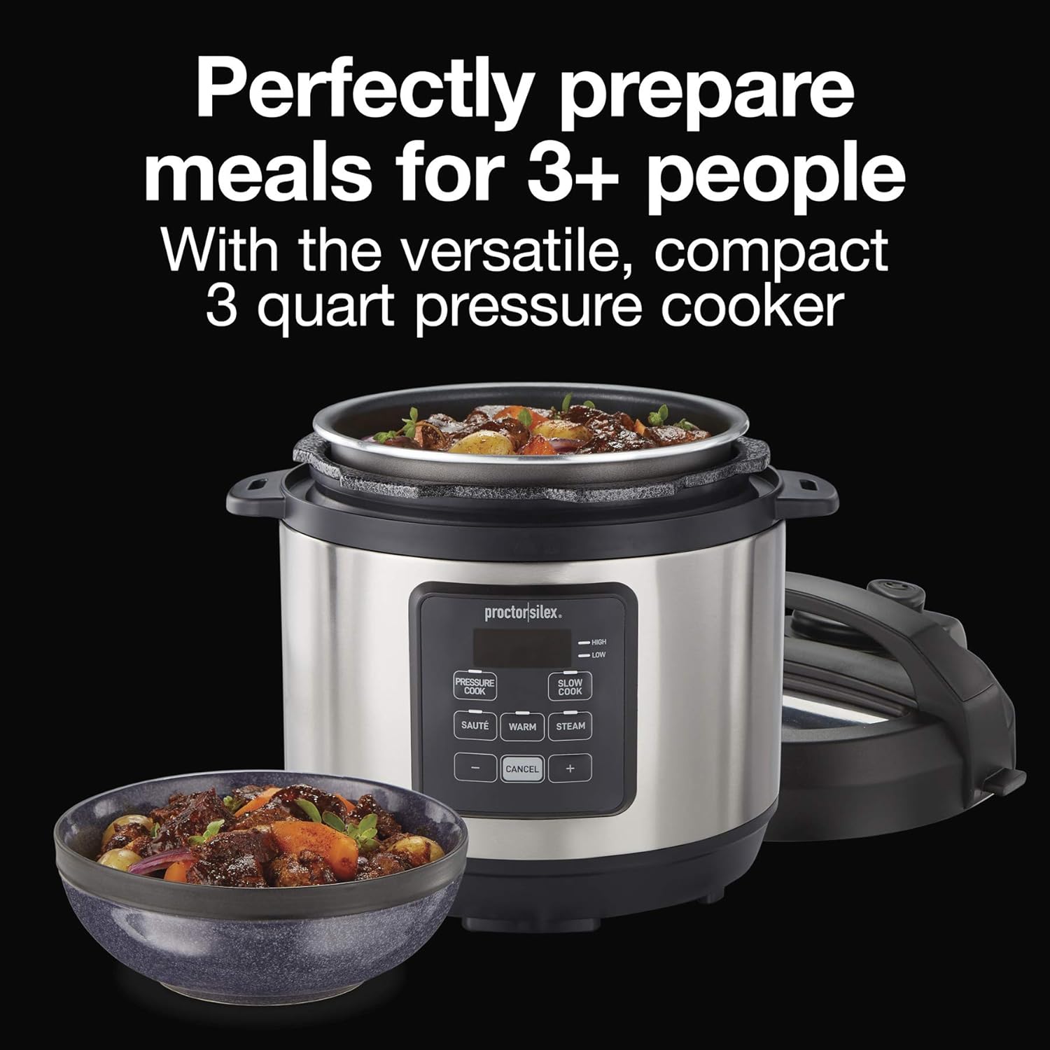 3 Qt 4-in-1 Electric Pressure  - Meal Prep With Rice ulasan dan harga