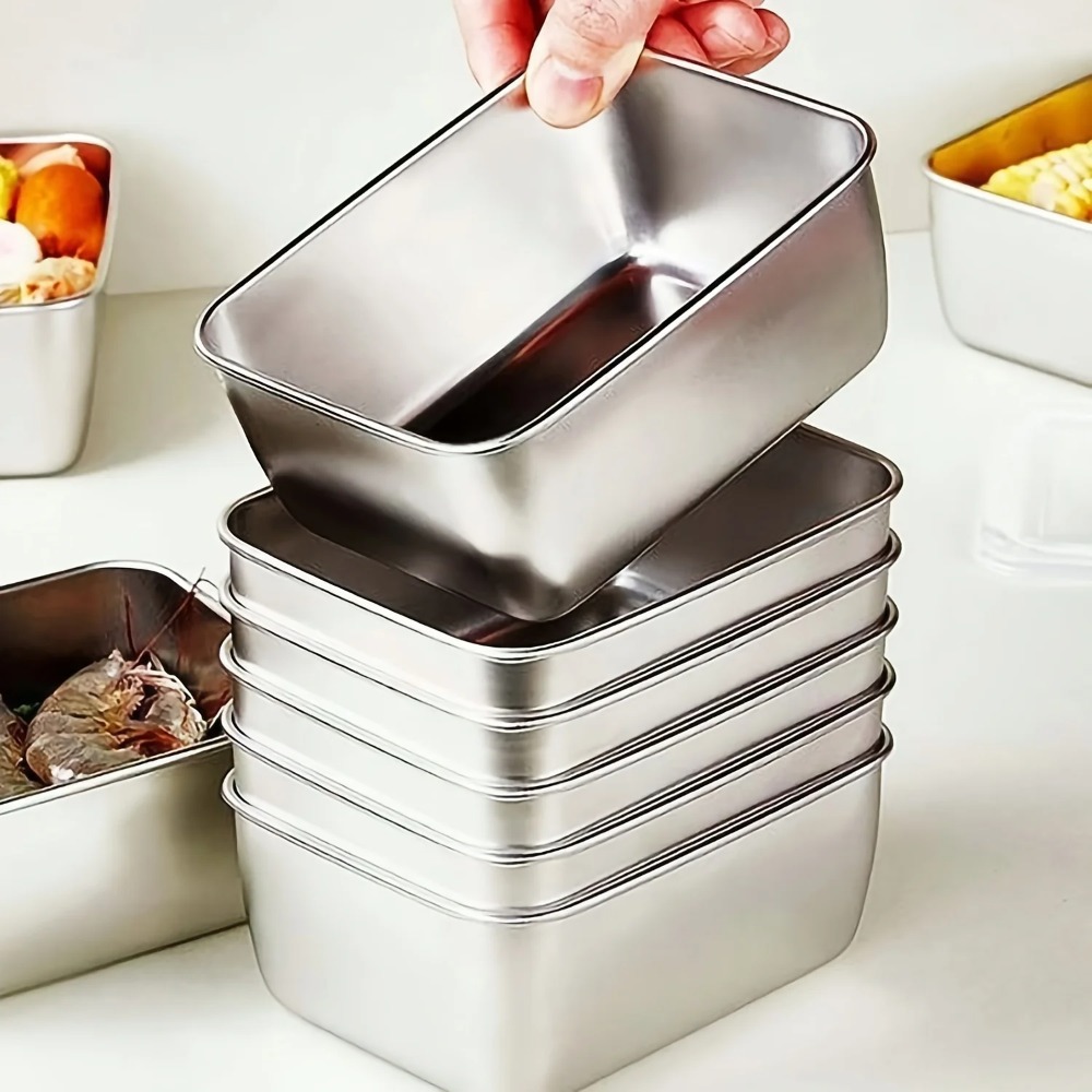 6-Piece Stainless Steel Food C - Meal Prep Containers Xl ulasan dan harga