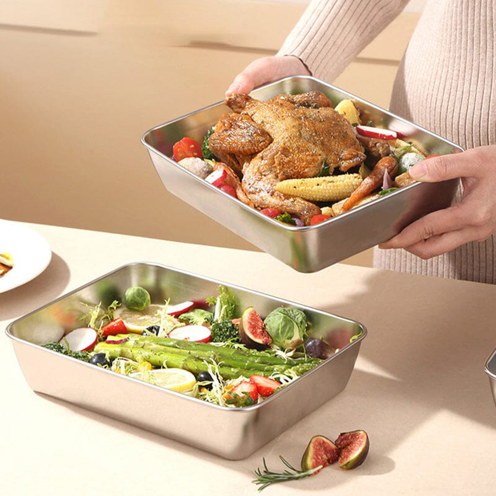 Stainless Steel Square Plate T - Meal Prep Containers Xl ulasan dan harga