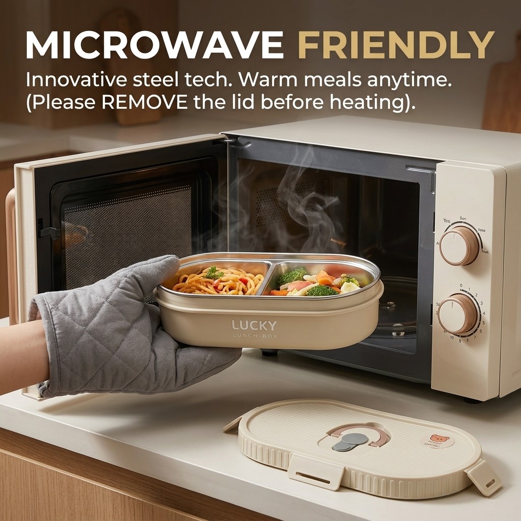 Microwavable 304 Stainless Ste - Meal Prep Lunch Boxes ulasan dan harga