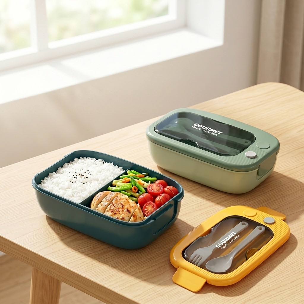 Microwavable Plastic Bento Box - Meal Prep Lunch Boxes ulasan dan harga