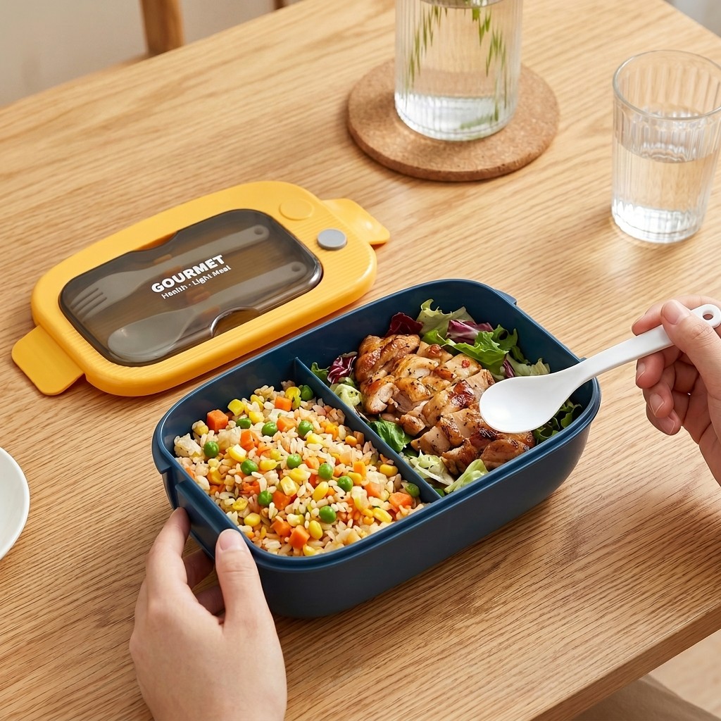 Microwavable Plastic Bento Box - Meal Prep Lunch Boxes ulasan dan harga