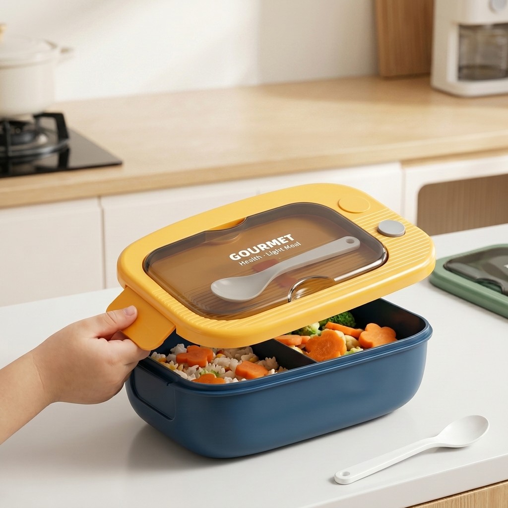 Microwavable Plastic Bento Box - Meal Prep Lunch Boxes ulasan dan harga