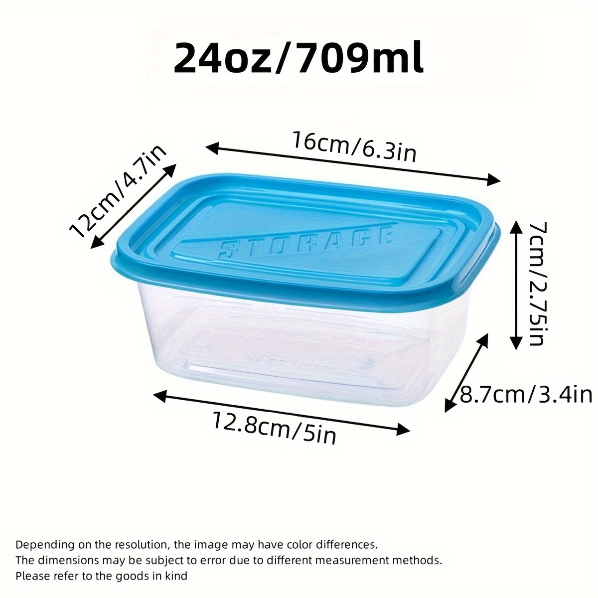 A Set of 6 Transparent Stackab - Meal Prep Containers Xl ulasan dan harga