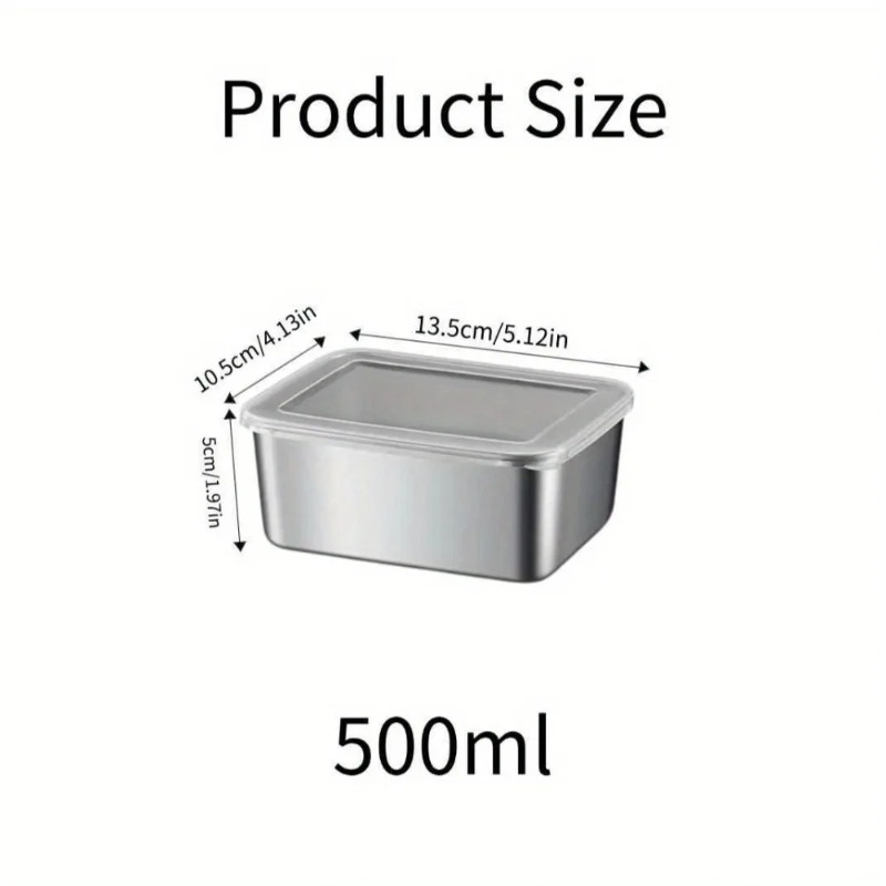 5pc Stainless Steel Food Stora - Meal Prep Lunch Boxes ulasan dan harga
