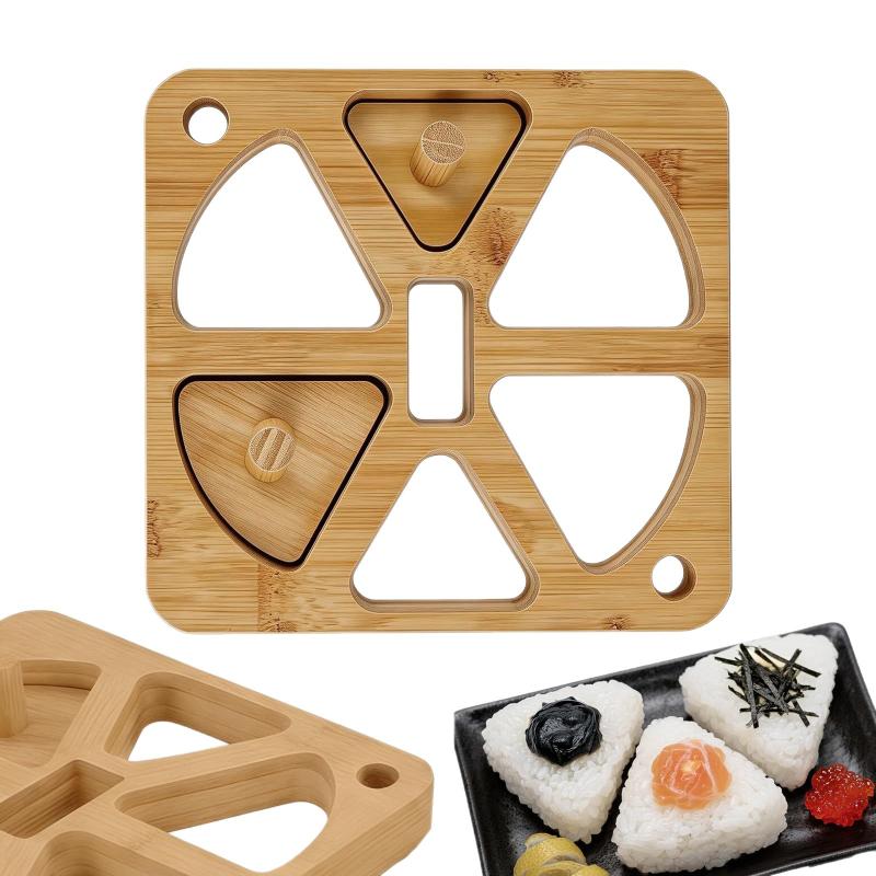 Wooden Onigiri Rice Ball Mold  - Meal Prep With Rice ulasan dan harga