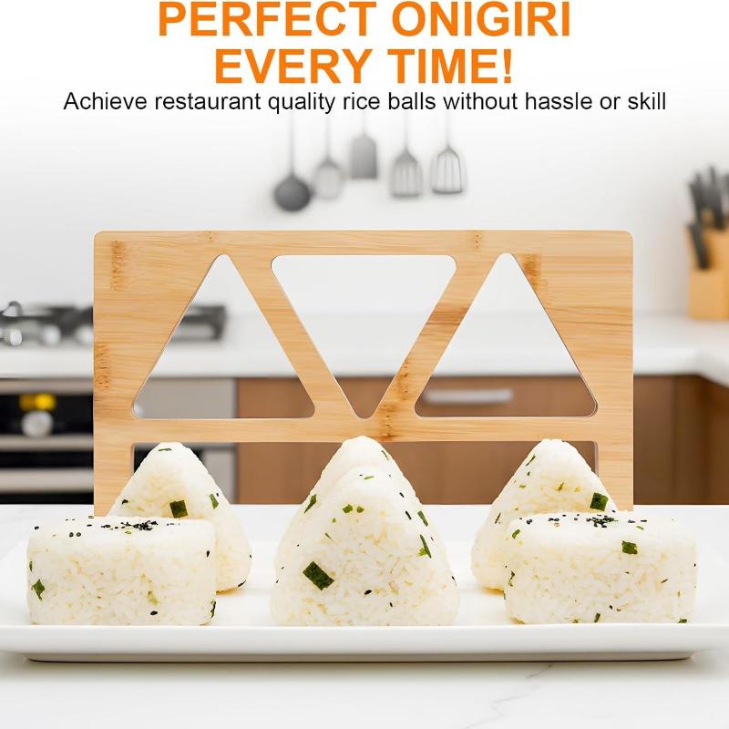 Wooden Onigiri Rice Ball Mold  - Meal Prep With Rice ulasan dan harga