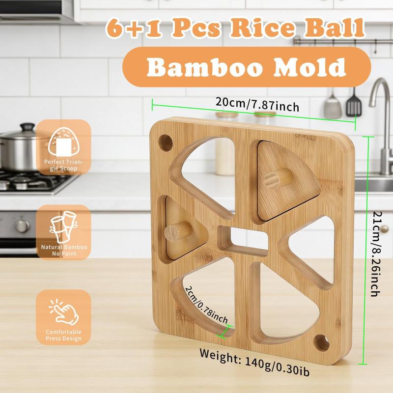 Wooden Onigiri Rice Ball Mold  - Meal Prep With Rice ulasan dan harga