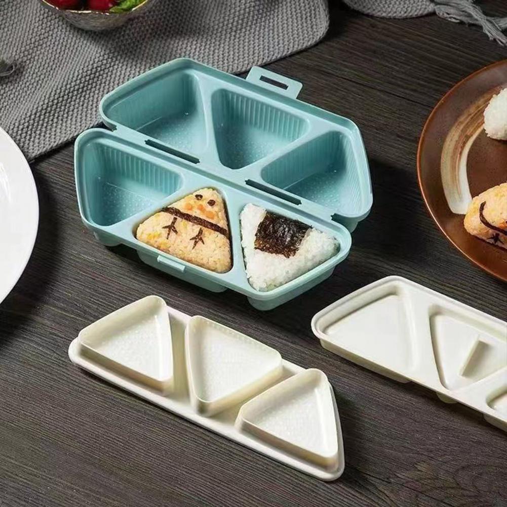 6-Cavity Triangle Onigiri Mold - Meal Prep With Rice ulasan dan harga