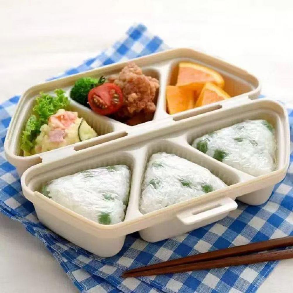 6-Cavity Triangle Onigiri Mold - Meal Prep With Rice ulasan dan harga