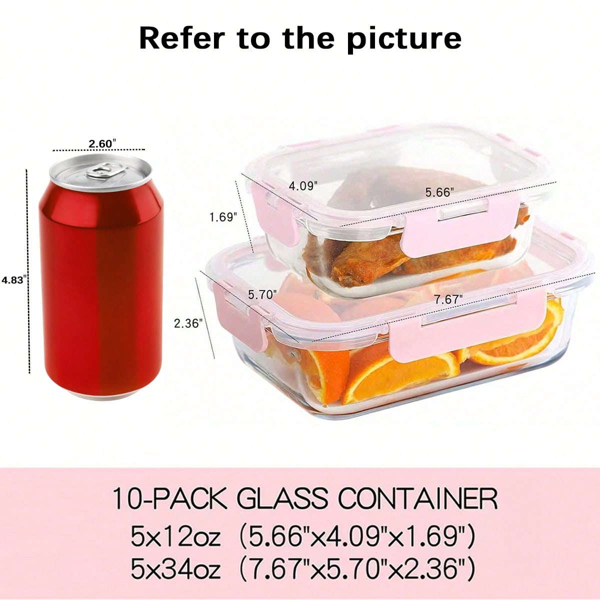 10 Pack Glass Meal Prep Contai - Meal Prep Lunch Boxes ulasan dan harga